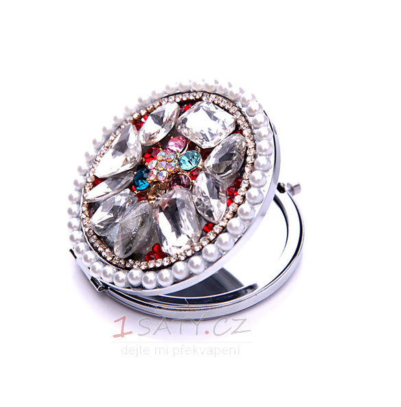 Luxusní kruh vložený diamant skládací kreslený ozdoba