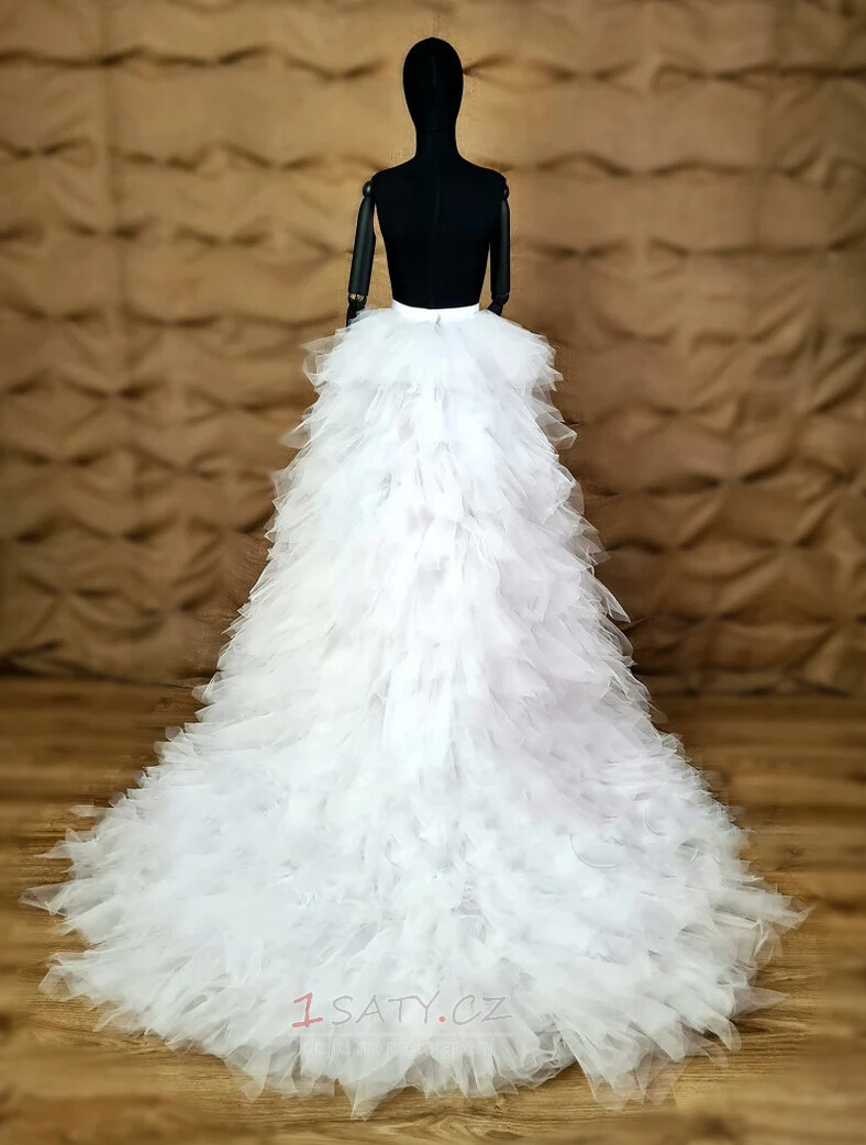 Odepínatelná svatební vlečka tylová sukně tylové svatební šaty sukně sukně s vlečkou odnímatelná sukně