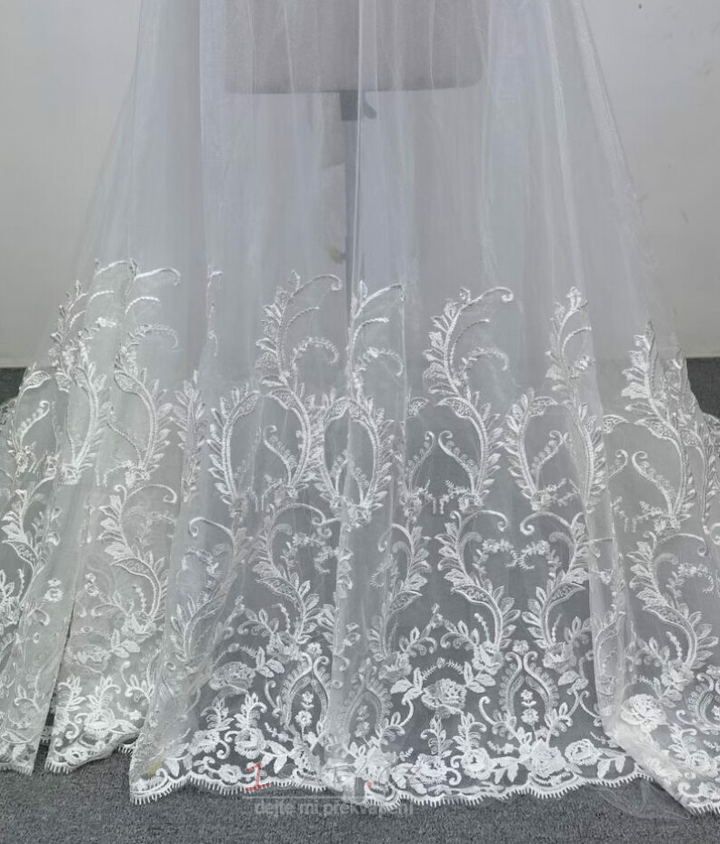 Odnímatelná sukně k šatům Svatební sukně Krajková svatební odnímatelná vlečka