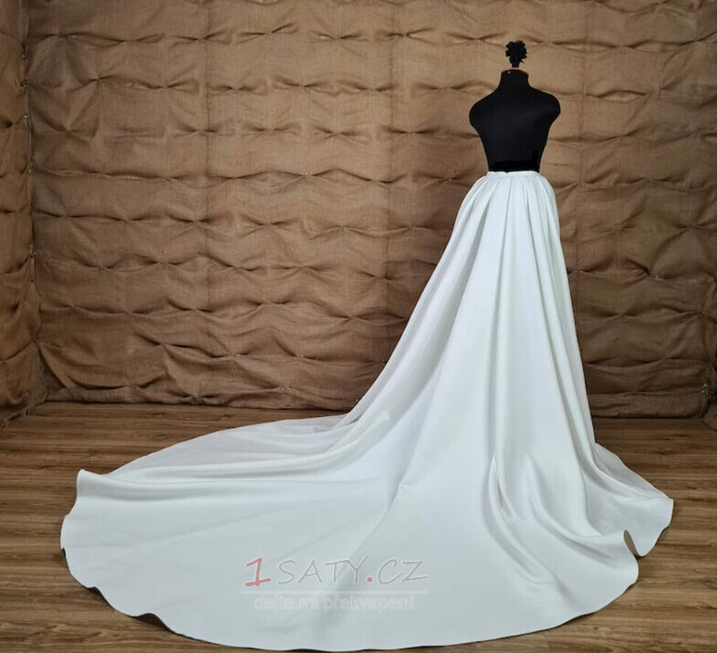 Odnímatelná svatební saténová sukně odnímatelná saténová sukně s vlečkou