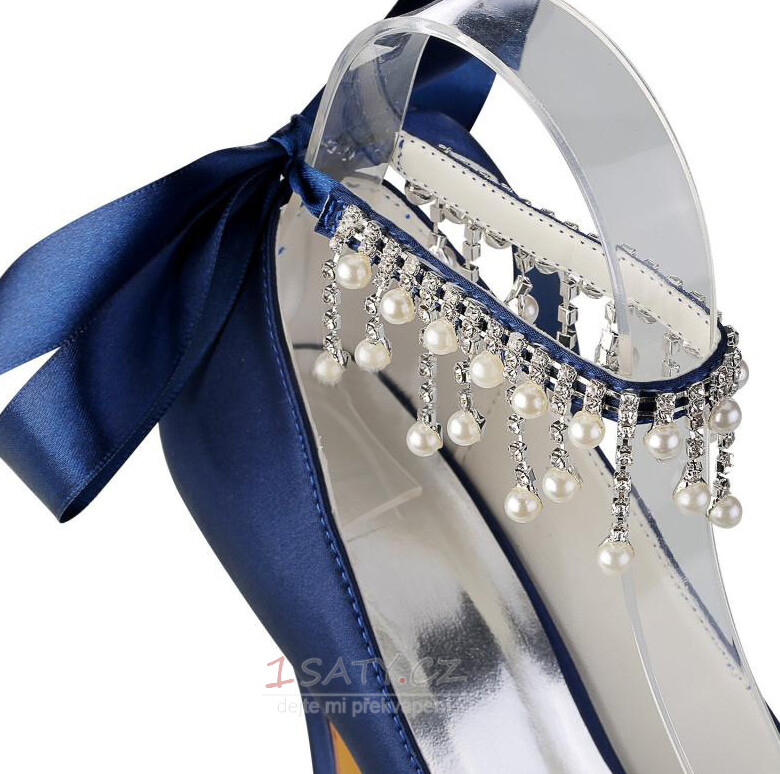 Pearl drahokamu vysoké podpatky svatební družička boty svatební vysoké podpatky
