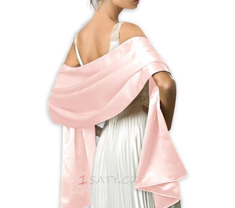 Saténový šátek Večerní šaty Šátek Saténový šátek Svatební šaty odpovídající