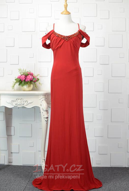 Spandex Elegantní Přírodní pas Délka podlahy karnýr Večerní šaty