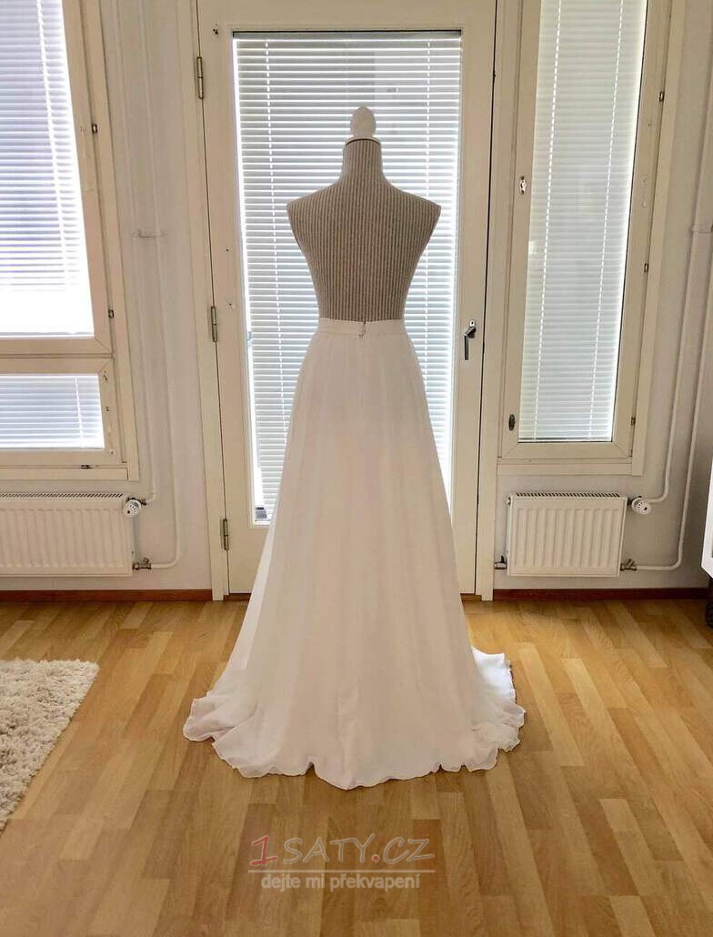 Šifonová svatební sukně Svatební sukně Svatební sukně Plážové svatební šaty svatební doplňky