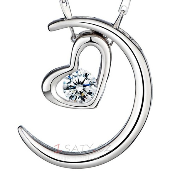 Stříbrné pokovování srdce ve tvaru dekorace Hot sale náhrdelník přívěsek