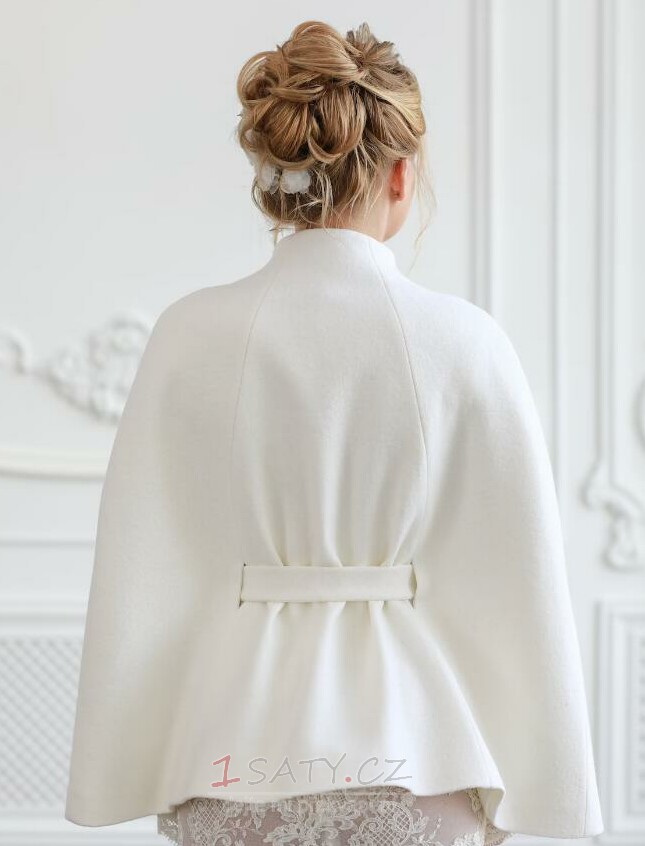 Svatební kabát, Svatební bunda, Svatební kabát, Svatební bunda, Svatební přikrývka, Bílý kabát, Zimní bunda ze slonoviny, Poncho
