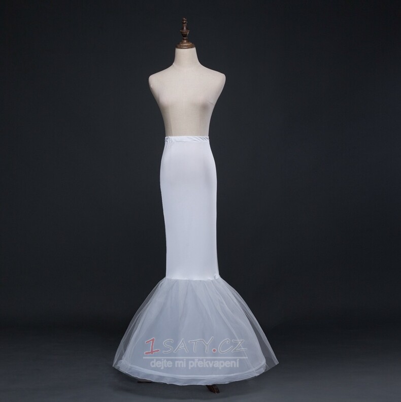 Svatební spodnička Svatební šaty elastický pas velká spodnička s rybím ocasem