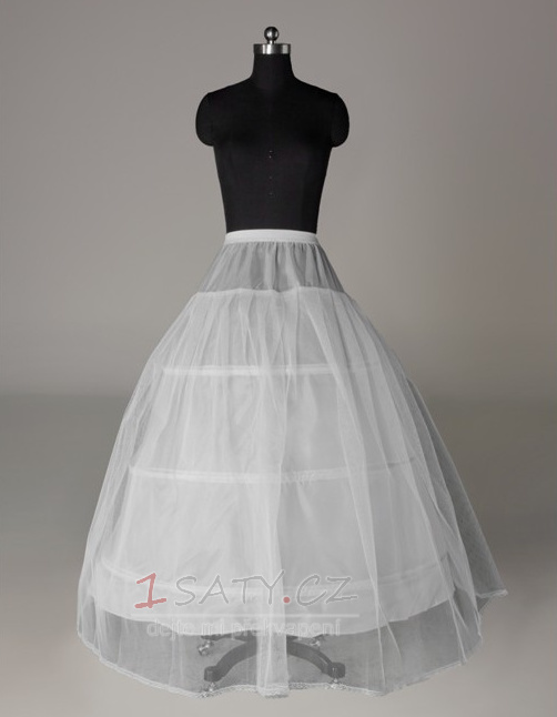 Svatební petticoat Elastický pas Jednoduché tři rámy Perimeter Lace trim