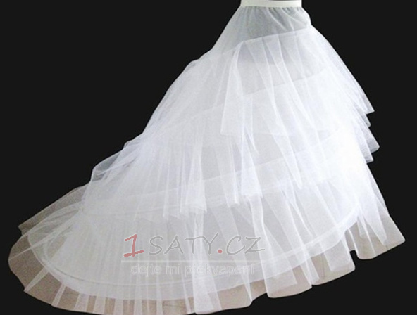 Svatební petticoat Elastický pas Šířka Dva rámy Flouncing Svatební šaty