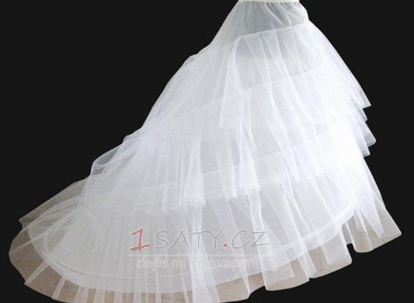 Svatební petticoat Elastický pas Šířka Dva rámy Flouncing Svatební šaty