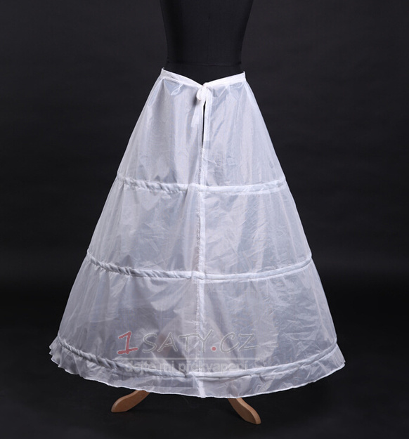 Svatební petticoat Polyester taffeta Jednoduché Tři ráfky Plné šaty