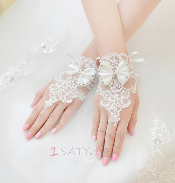 Svatební rukavice Krátké bez ramínek dekorace Čipka Fabric Mitten