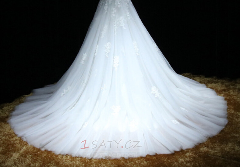 svatební sukně Odnímatelné krajkové Svatební šaty s odnímatelnou sukní Tyl Odnímatelné svatební šaty vlečka Odnímatelná sukně