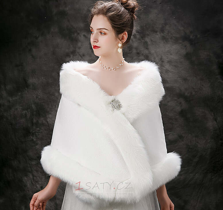 Svatební teplý šátek zimní svatební bunda tlustá velká velikost šálu