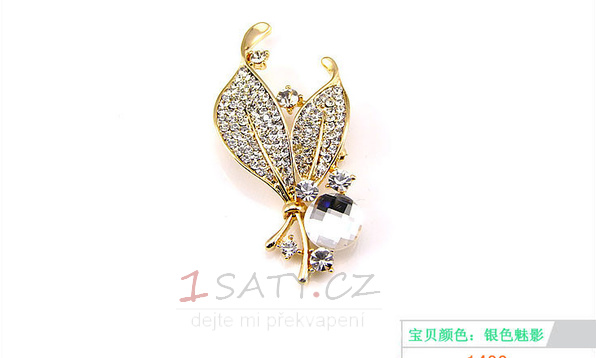 Velkoobchod Ženy Inlaid diamant Nový styl Crystal Pin brož