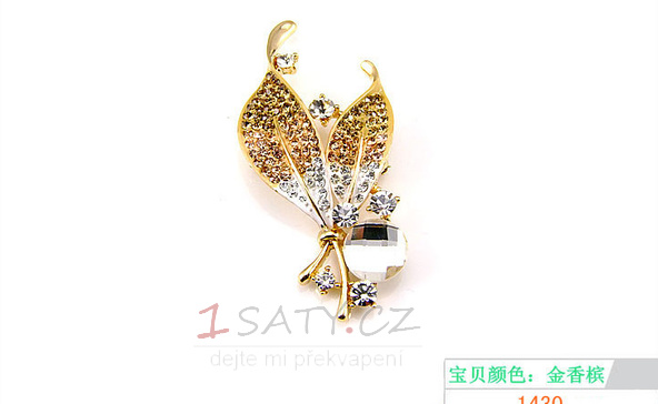 Velkoobchod Ženy Inlaid diamant Nový styl Crystal Pin brož